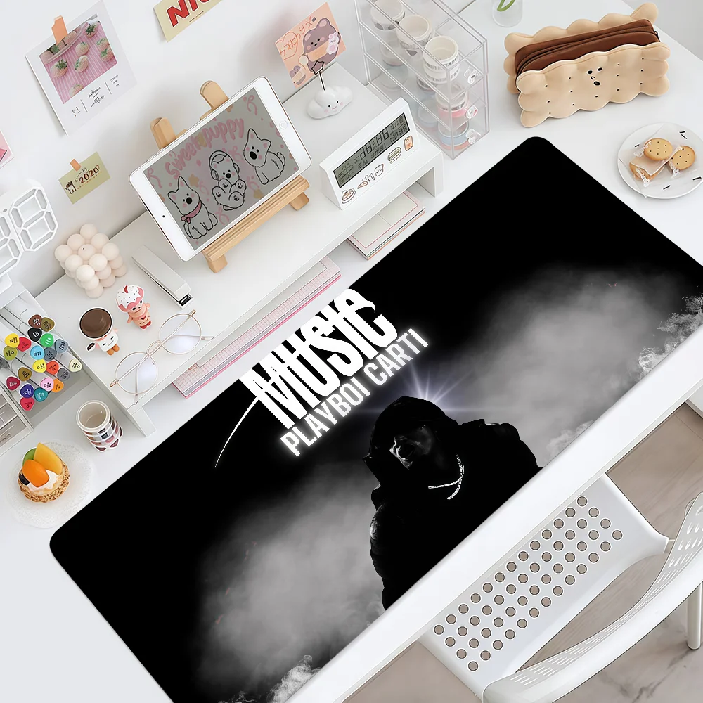 Mouse Pad Carti MousePad Rapper Non-slip Lockedge Office Student Gaming P-Playboi Cool Thickened Large Writing Pad Cushion