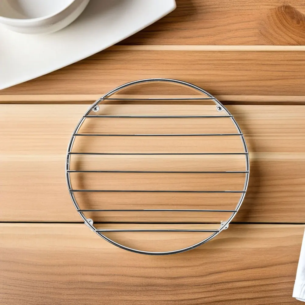 

2pcs Iron Art Trivet Round Stainless Steel Heat Resistant Pad For Hot Dishes Pans Kitchen Countertop Protector Cooking Baking