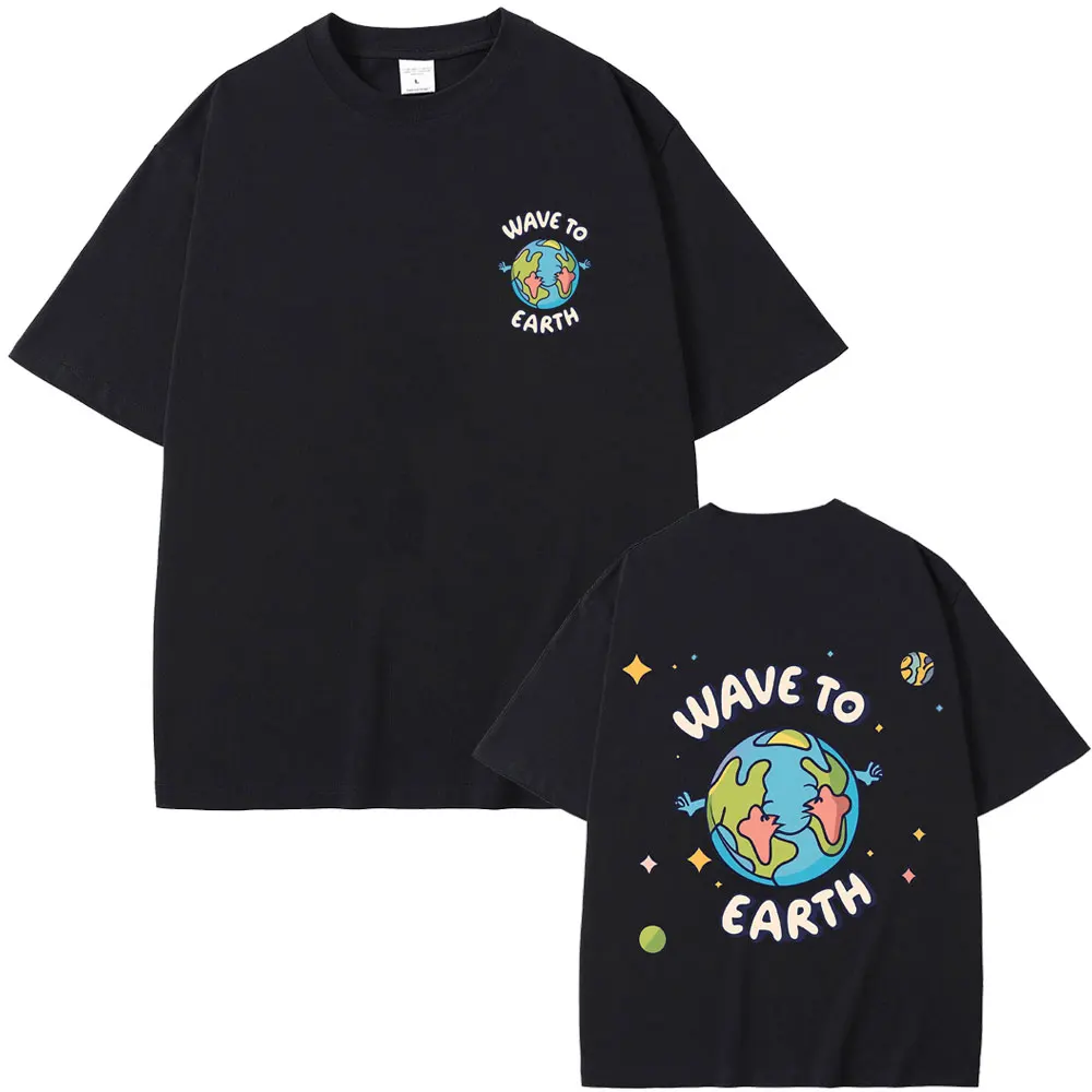 

Kpop Wave To Earth Graphic Print T-shirt Men Women Korean Fashion Trend Short Sleeve T Shirt Comfort Cotton T-shirts Streetwear