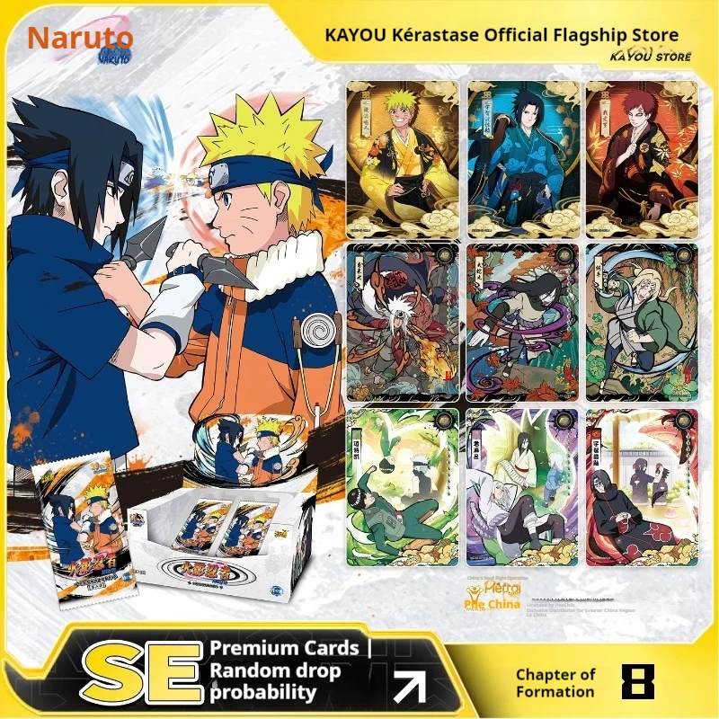 Kayou Genuine Naruto Card Tier 4 Wave 8 Chapter Of The Formation Booster Box Uchiha Sasuke Se Anime Rare Collection Cards Toy