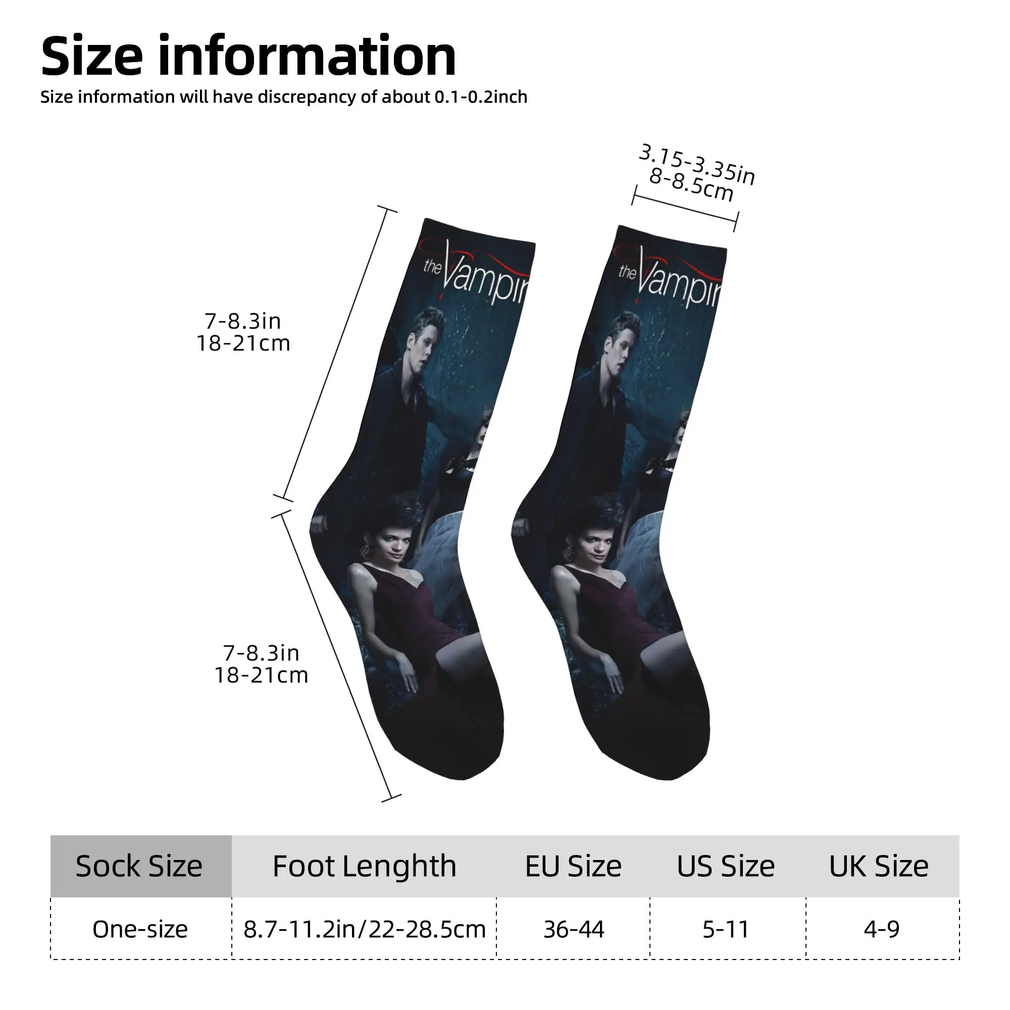 Дневники вампира Дэймон Сальваторе, дизайнерские чулки, носки в стиле ретро, осенние носки против пота, женские и мужские удобные велосипедные носки
