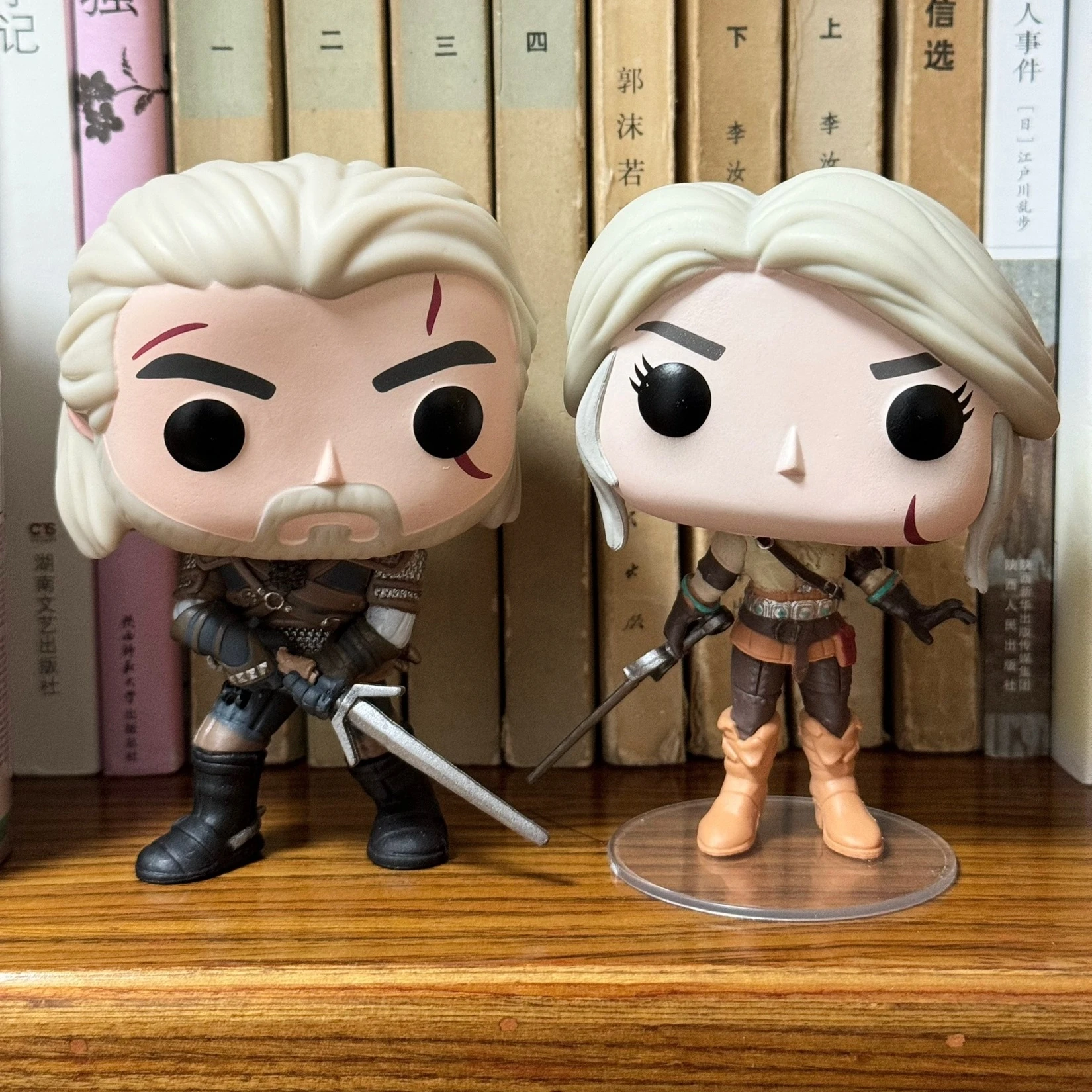 The Witcher 3 Wild Hunt Figures White Wolf Geralt Cirilla Demon Hunter Vinyl Figurine Collect Desktop Decoration Model Toy Gift