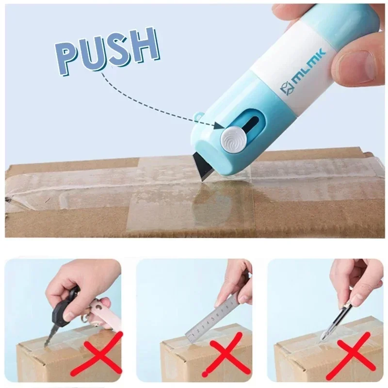 Ouvre-courrier en papier thermique 2 en 1, fluide correcteur avec couteau, Anti-peep, gomme de protection de la vie privée pour informations d'identité, nouveau