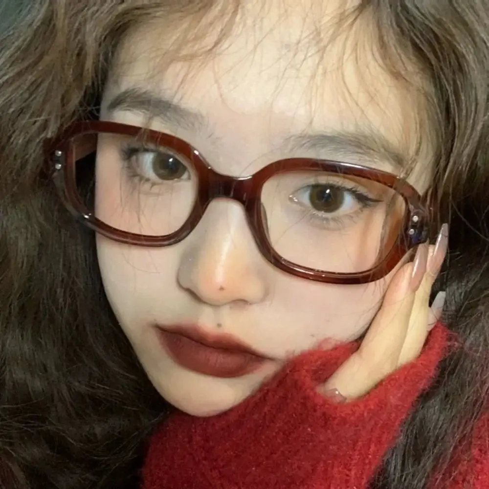 

New Retro Blocking Eyewears Clear Women Men Square Frame Eyeglass Vintage Decorative Goggles Blue Light Computer Reading Glasses