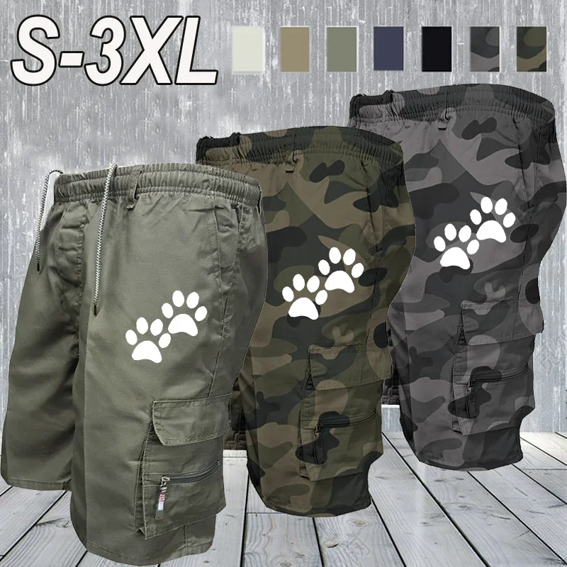 

Мужские тактические шорты-карго, модные карманные военные камуфляжные летние повседневные спортивные мужские шорты для работы, бега, пешего туризма