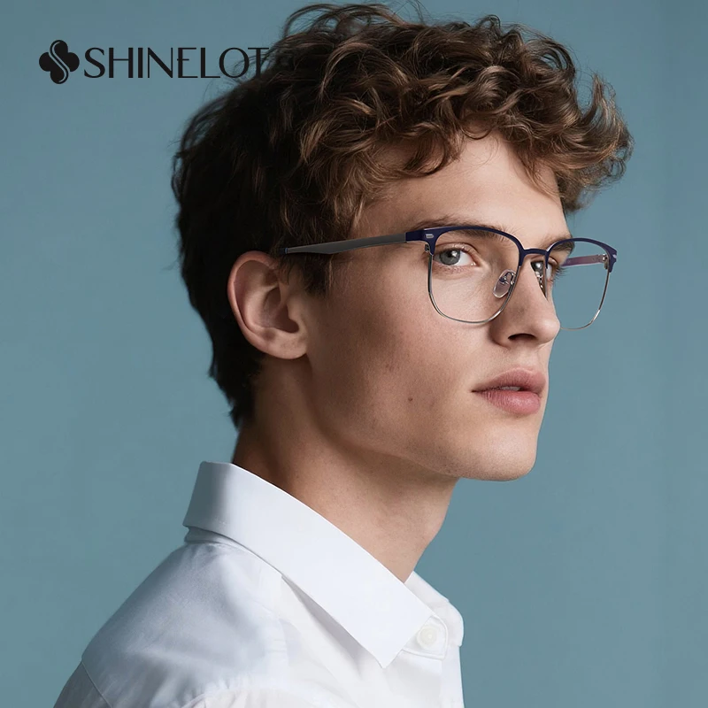

91761 Classic Oval Eyeglasses Frame Radiation Protection Optical Glasses All Face Shapes Outdoor Bluelight Blocking Eyewear