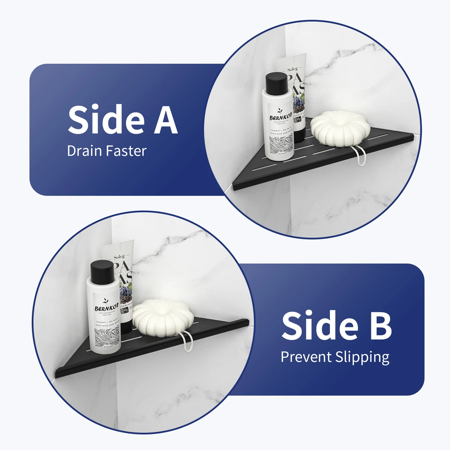 Modern Design Corner Shelf for Bathroom Shower Wholesale New Innovations Tile Insert Mode without Drilling