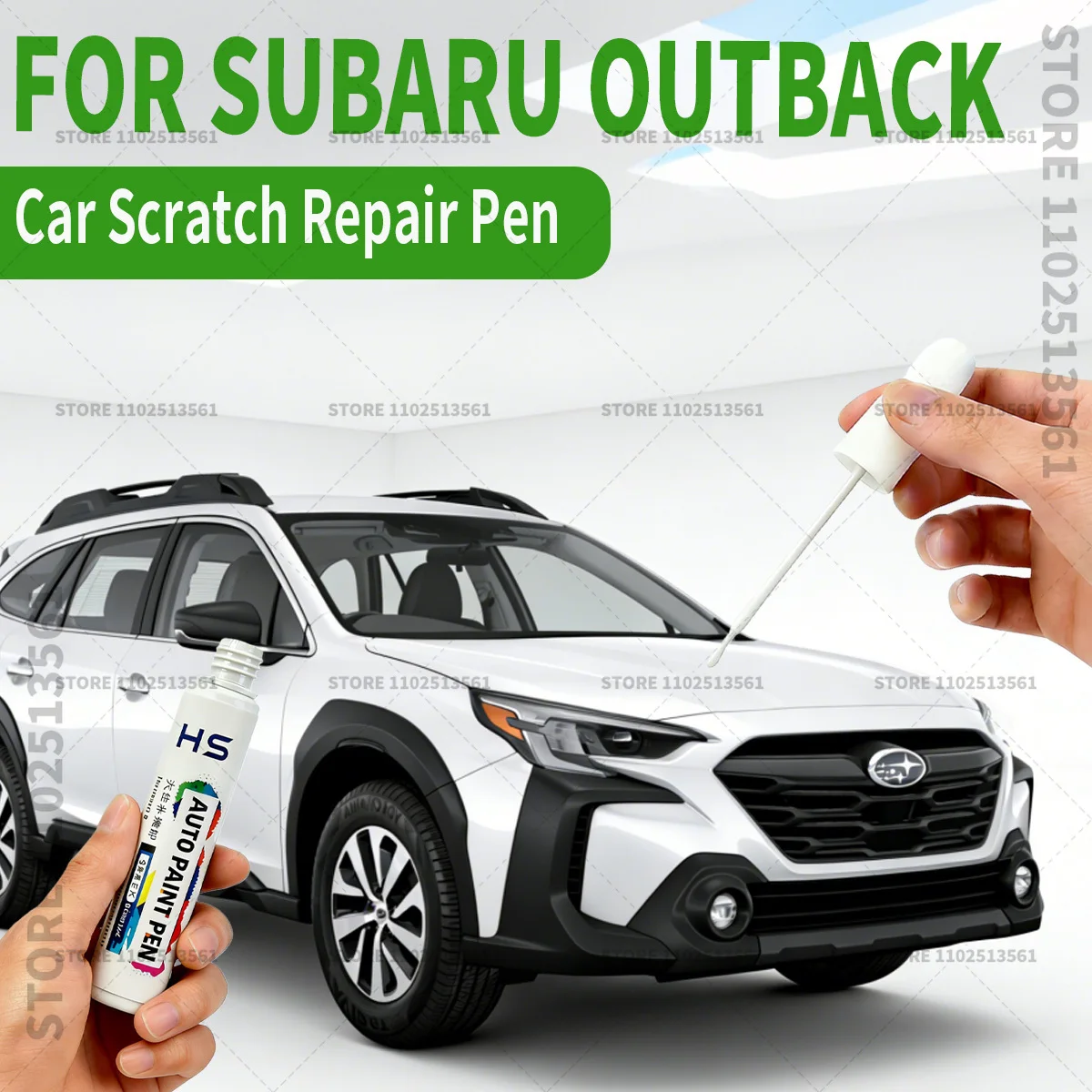For Subaru Outback Scratch Removal and Paint Repair Pen Lapis Blue White Black lce Silver Brown Pearl Jewel Blue Autumn Green