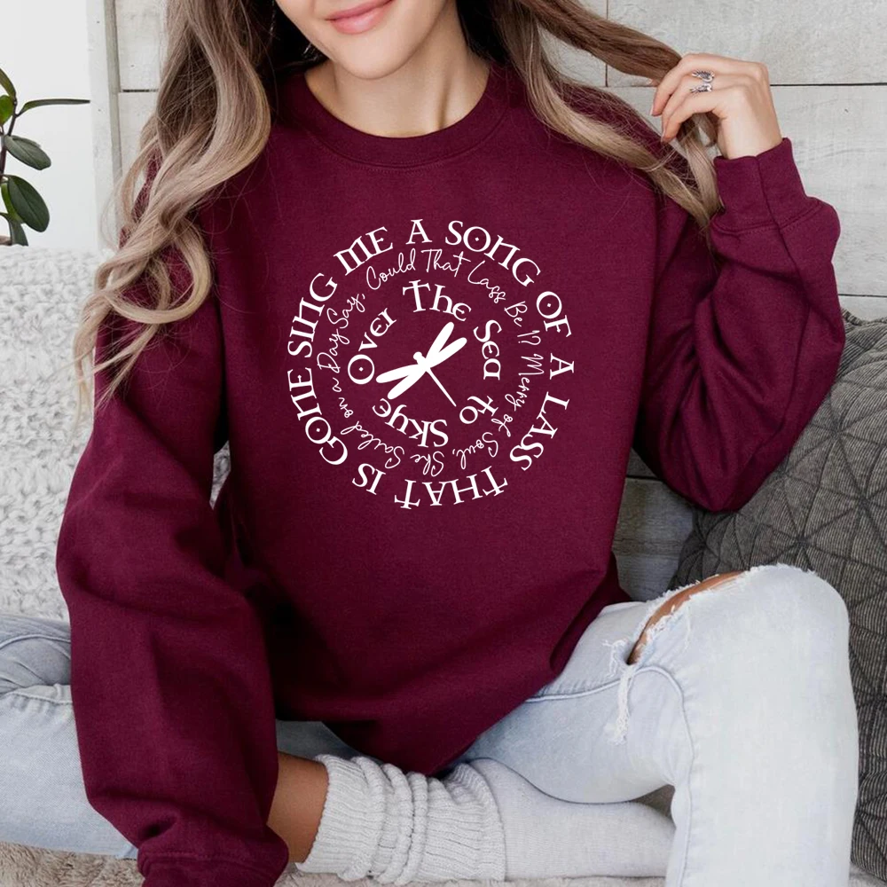 Sing Me A Song Sweatshirt Claire Shirt Outlander Jamie Fraser Jumper Fraser Ridge Clan Tv Series Hoodie Sassenach Sweatshirts