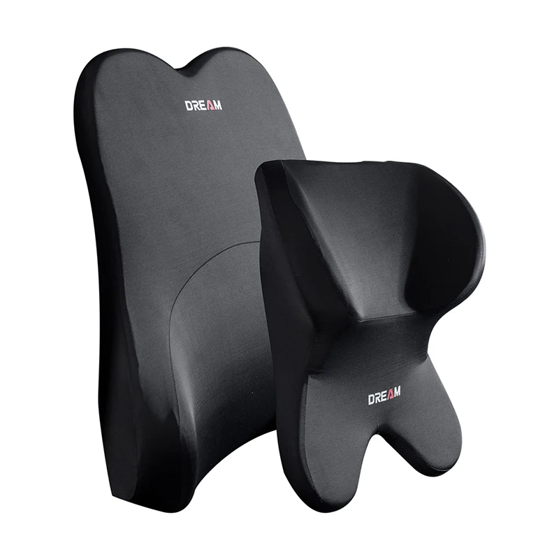 Car Lumbar Support Headrest Neck Pillow Support Universal Soft Neck Pillows Cushion Car Memory Foam Lumbar Pillow Back Support