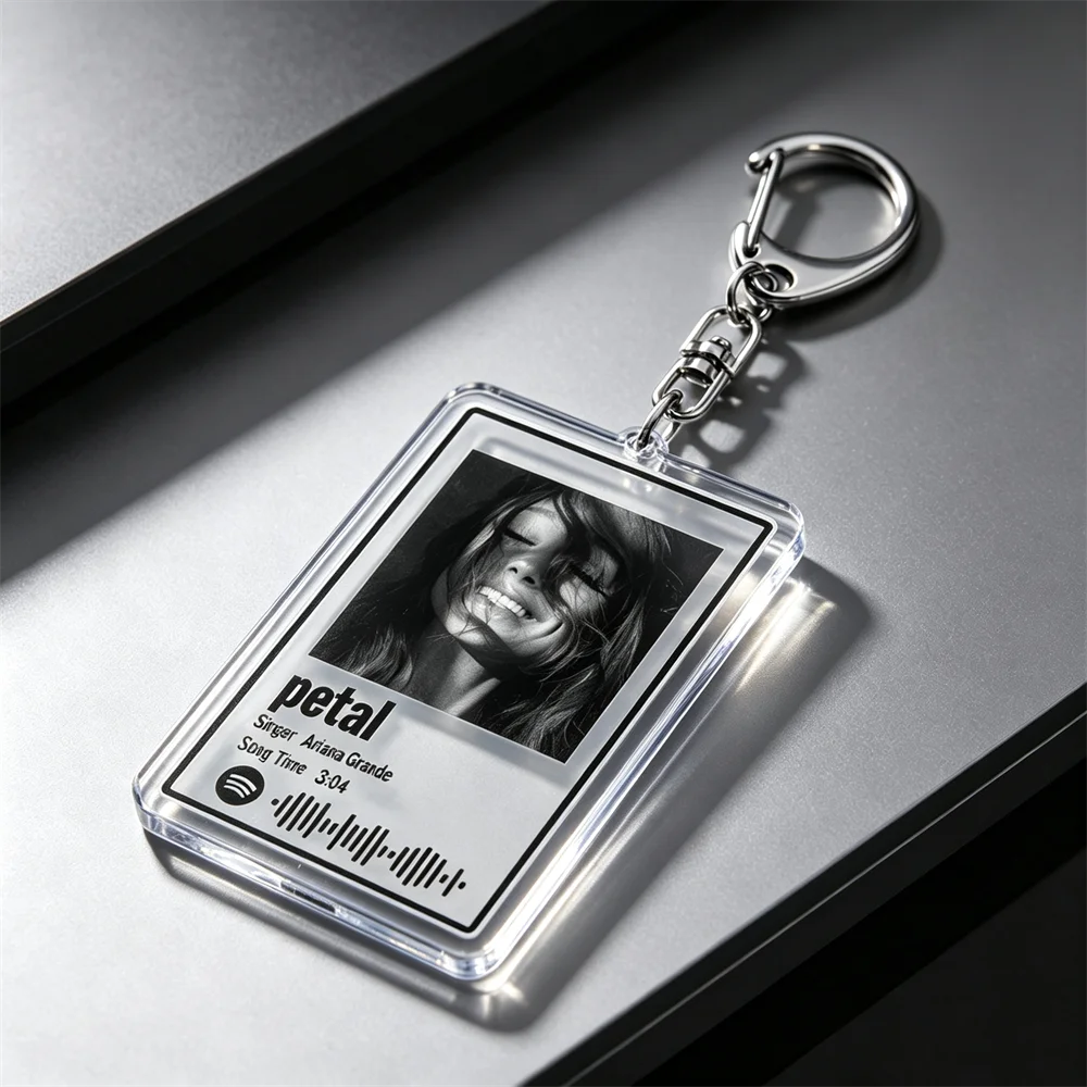 Popular Female Singer Album Petal Keychains Keyings Jewelry I Hate That I Made You Love Me Songs Fans Friends Music Lovers Gifts