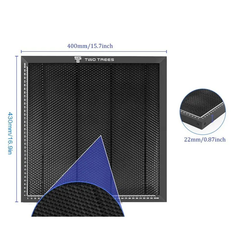 table-de-travail-en-nid-d'abeille-pour-machine-de-decoupe-co2-graveur-laser-tts-80w-430x400x22mm-pieces-d'equipement-laser-a008