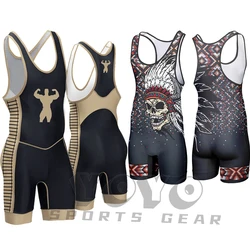 Wrestling Wrestler Suit Men reversibile Wrestling singlet Youth reversibile Wrestling canottiere Solid Adult Wrestling canotta