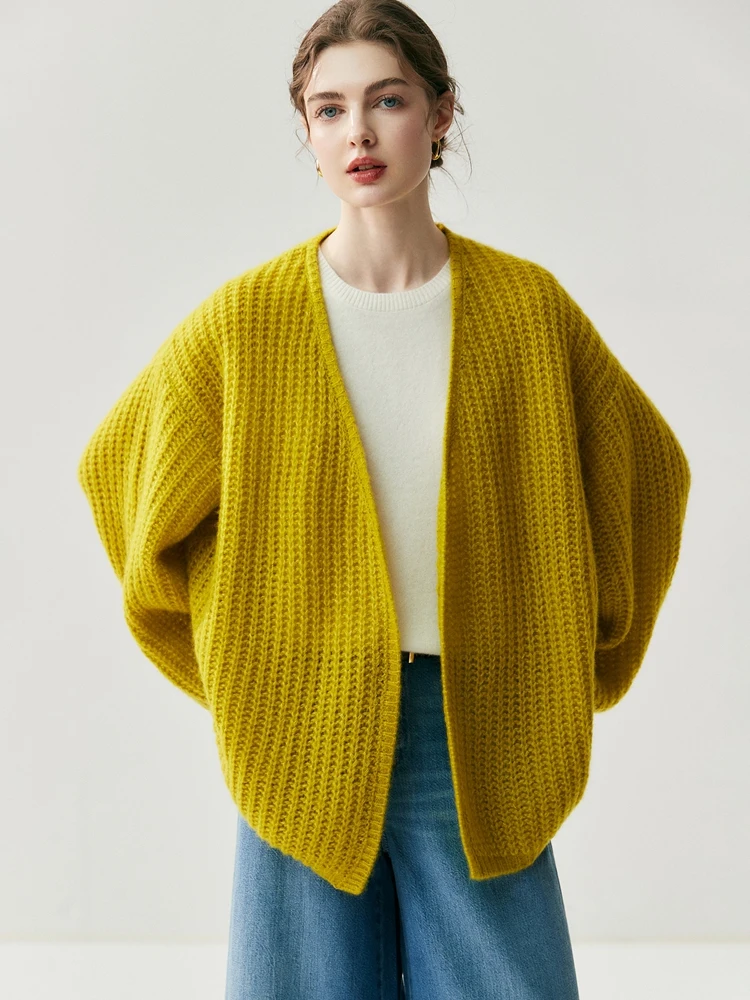 MEETCC المرأة 100% سترة الكشمير فضفاضة الخريف الشتاء تريكو سترة الموضة غير رسمية تنوعا لينة الدافئة مريحة #2