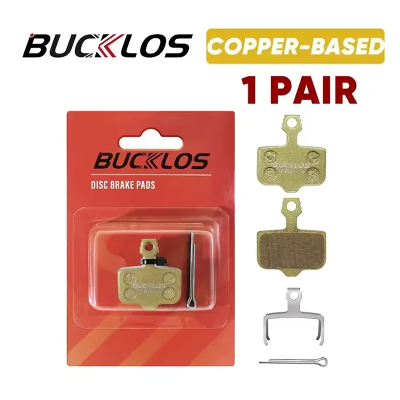 BUCKLOS Fahrrad-Scheibenbremsbeläge für SRAM Avid MTB Rennrad Hydraulische Bremsbeläge Langlebige Verschleißfeste Bremsbeläge Fahrradzubehör