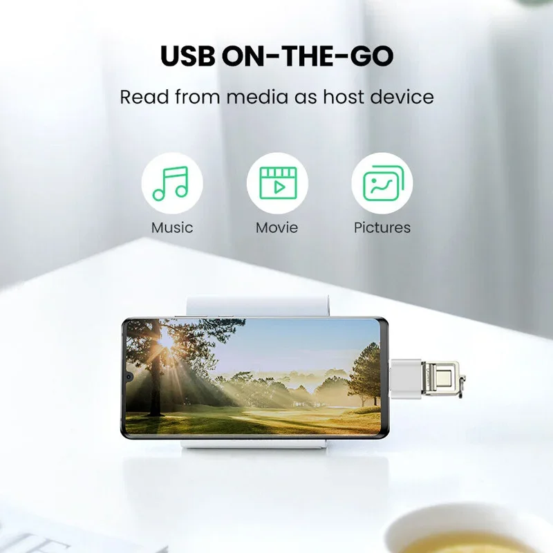 OTG ADAPTADOR TIPO-C A JACK 3.5 Y USB-C CABLE 5CM - NANOTECH MARKET