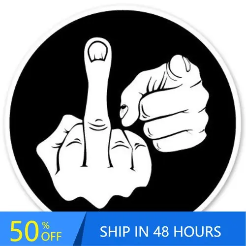

FU Pointing Retro Window Camper Van Walls Car Waterproof Vinyl Decal Gift Unique Aesthetic Cool Cute