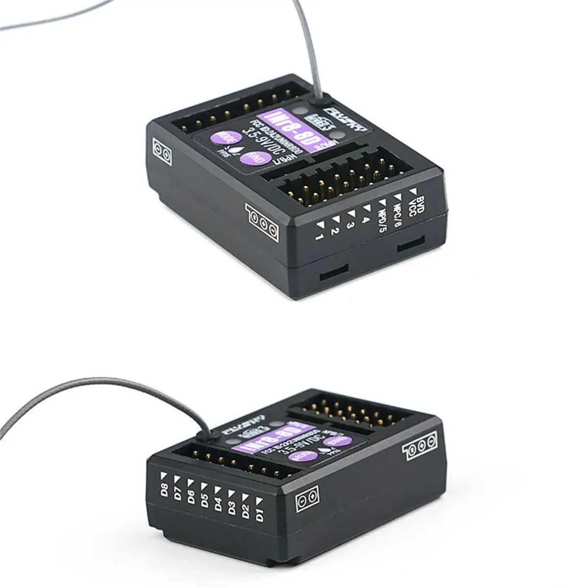 Y69A Flysky INR8-8D INR88D Receiver Eight Channel Third Generation Receiver 2.4G Receiver Upgrade for RC Car Transmitter