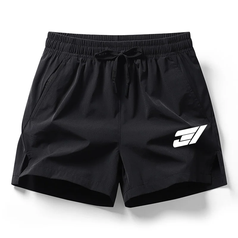 Shorts esportivos corrida secagem rápida para homens, casual clássico jogger, shorts de treino preto, marca praia, verão, novo, 2024