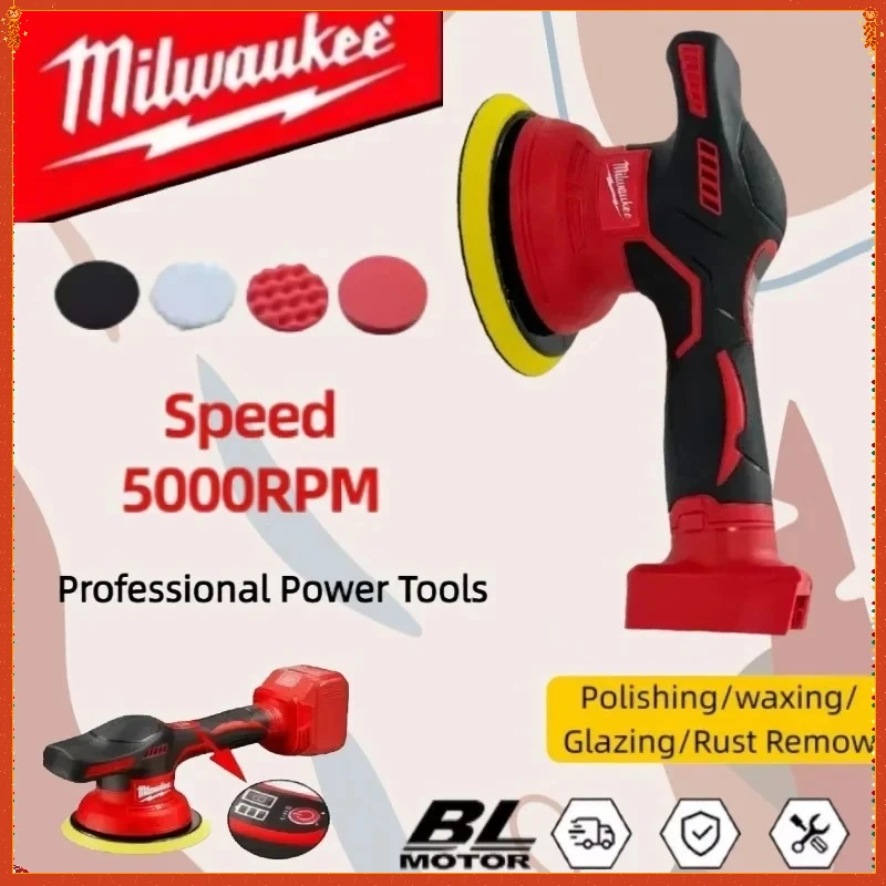 

Milwaukee 8 Gears Cordless Car Polisher Electric Polisher Automobile Car Polishing Sealing Glaze Machine