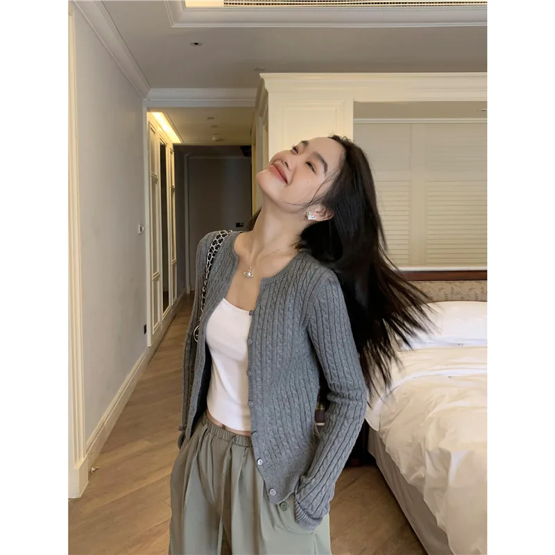 

Женский свитер-кардиган: зимний хит продаж, новинка, облегающий, вязаный, с длинными рукавами, для активного отдыха, для зрелых женщин