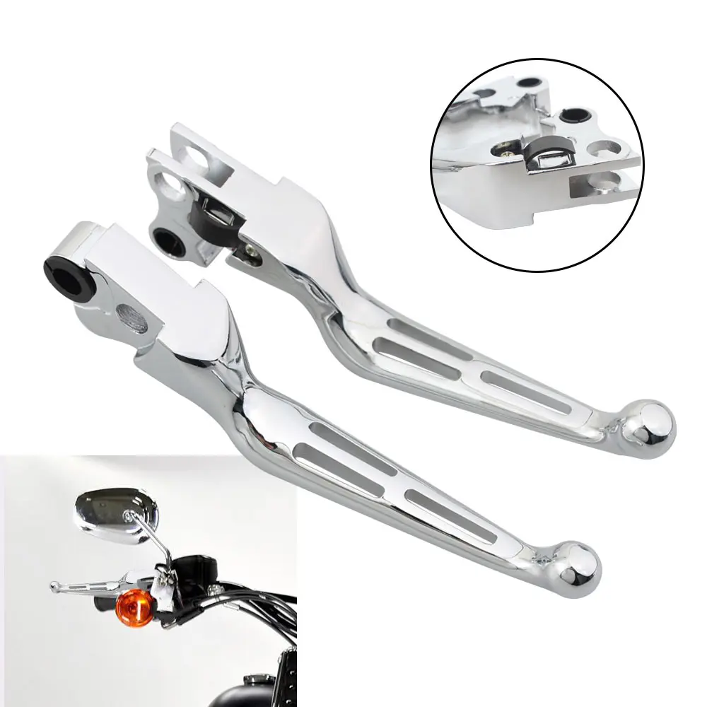 

Motorcycle Aluminum Brake Lever Set Slotted Brake Clutch Accessories For Harley Sportster Dyna Street Touring Road Glide Softail