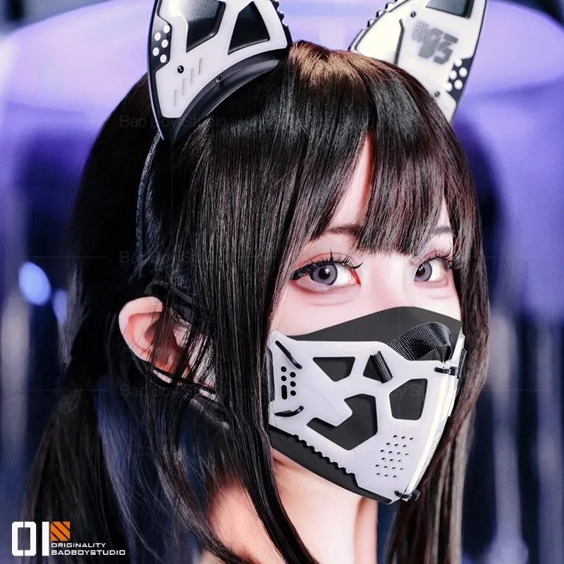 Game Cyberpunk Cosplay Mask Music Festival Fantastic Sci-fi mechanical mechs Mask Halloween Carnival Mask