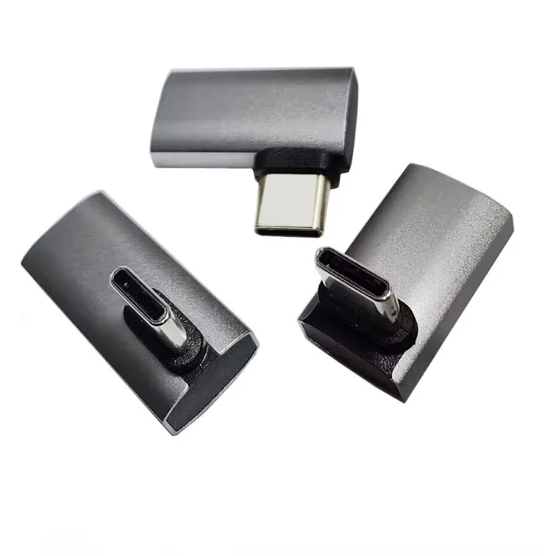 40Gbps USB C Adapter 90 Degree USB C Extender Type-c 4.0 Right Angle PD 240W Fast Charging For Phone Switch Laptop Tablet