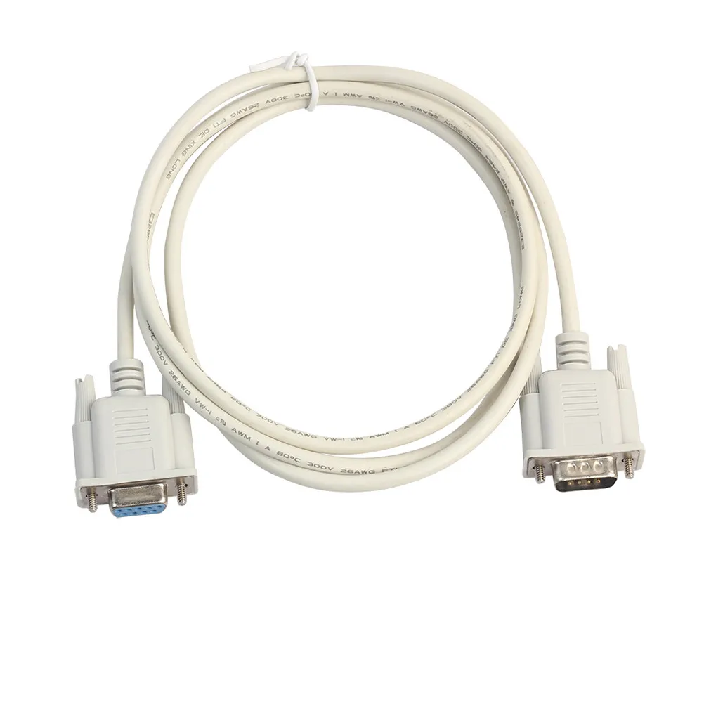 1.5 Meters Straight 9 Pin Serial Cable Male to Female Robust Shielding Emi Resistance Strain Relief for