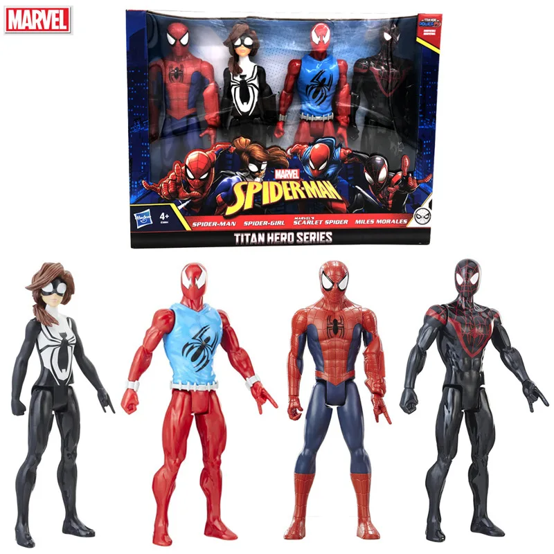 

12 Inch Hot Toys Marvel Spider-Man Spider-Girl Scarlet Spider miles morales Model Collection PVC Action Figure Toys Doll for Kid