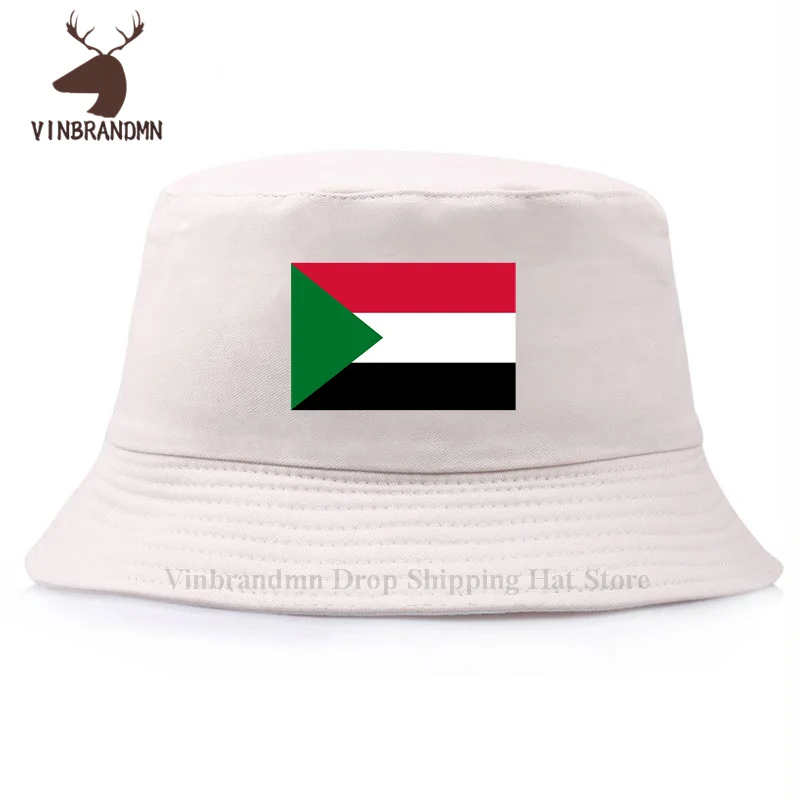 North Sudan Sudanese SDN Islam men women baseball caps 2022 summer hot sale bucket hats hip hop new nation flag 02 fishing hats