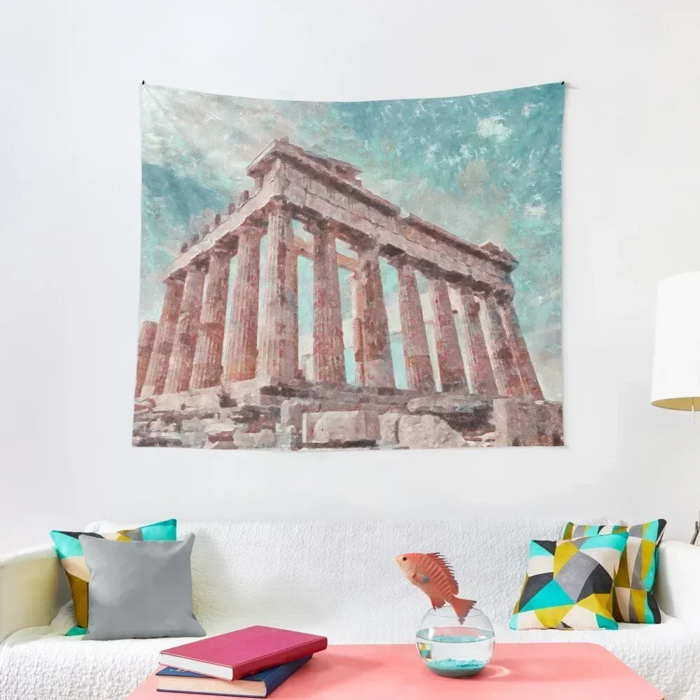 Greek Parthenon Tapestry Wall Hanging Decor Home House Decoration Carpet On The Wall Tapestry