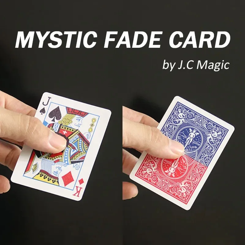 Mystic Fade Card by J.C Magic Tricks Card Face Changes to Chosen One Card Back Color Change Close-up Illusions Gimmicks Props