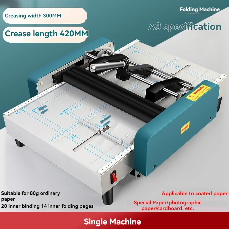 

Upgrade Horseback Nail A3 Fully Automatic Folding Machine Folding Machine Stapler Books Advertising Books