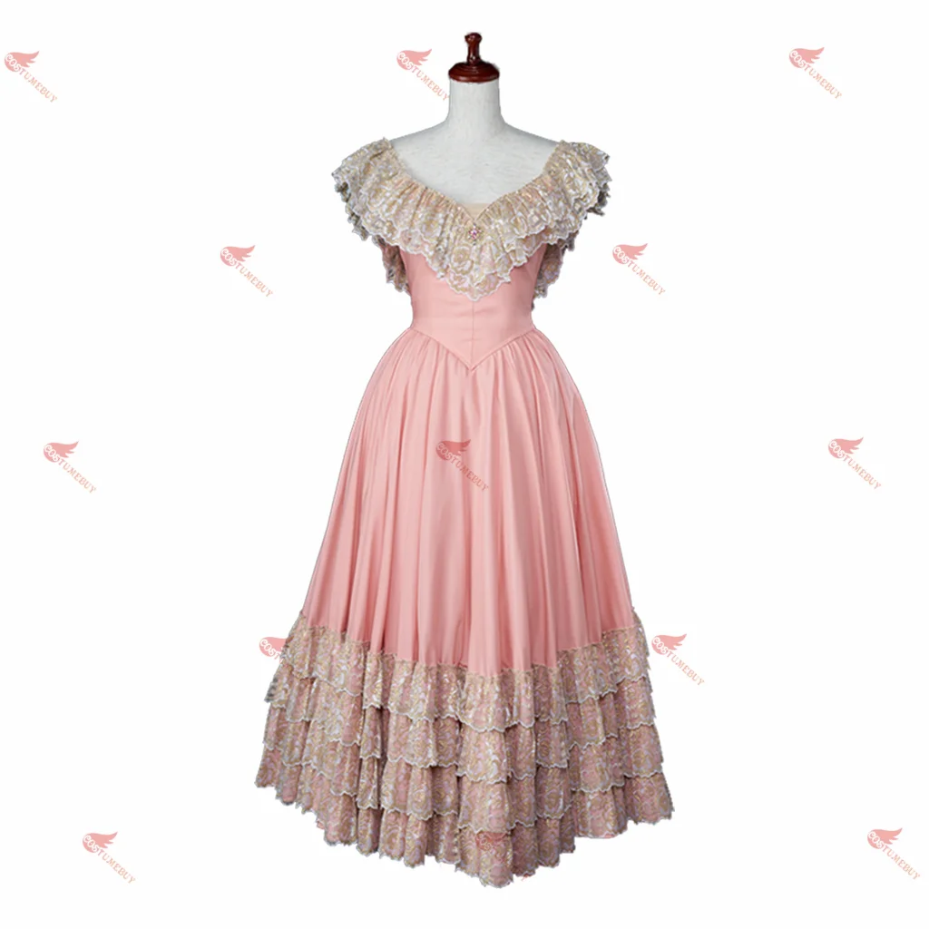 Costumebuy Elisabeth Austria Princess Dress Empire Vintage Renaissance Palace Rococo Court Lace Ruffle gown dress Wedding dress