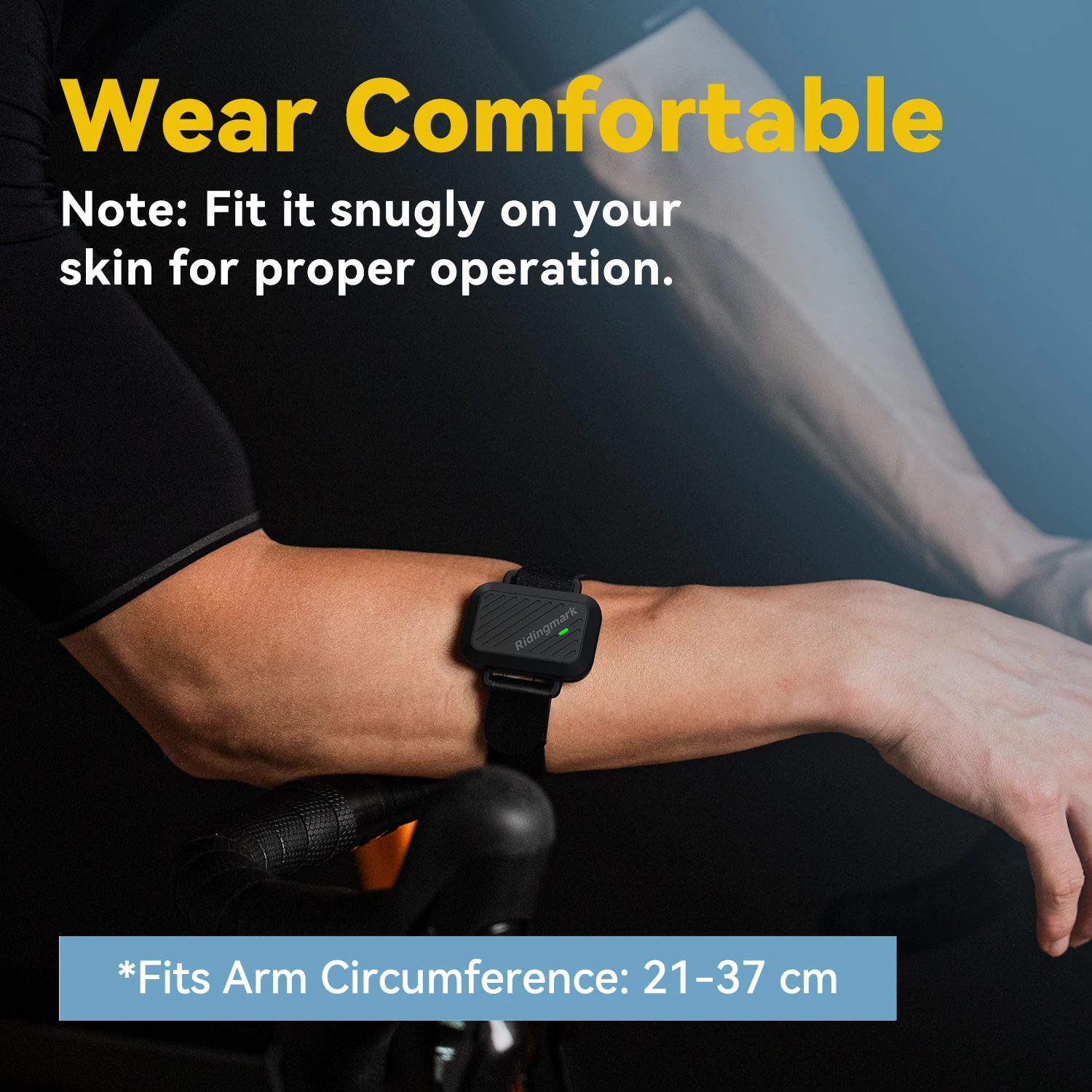 

Ridingmark Heart Rate Sensor Sports Monitor HRM Wrist Strap Arm Belt ANT+ BLE Waterproof IPX6 Fitness Cycling Accessories