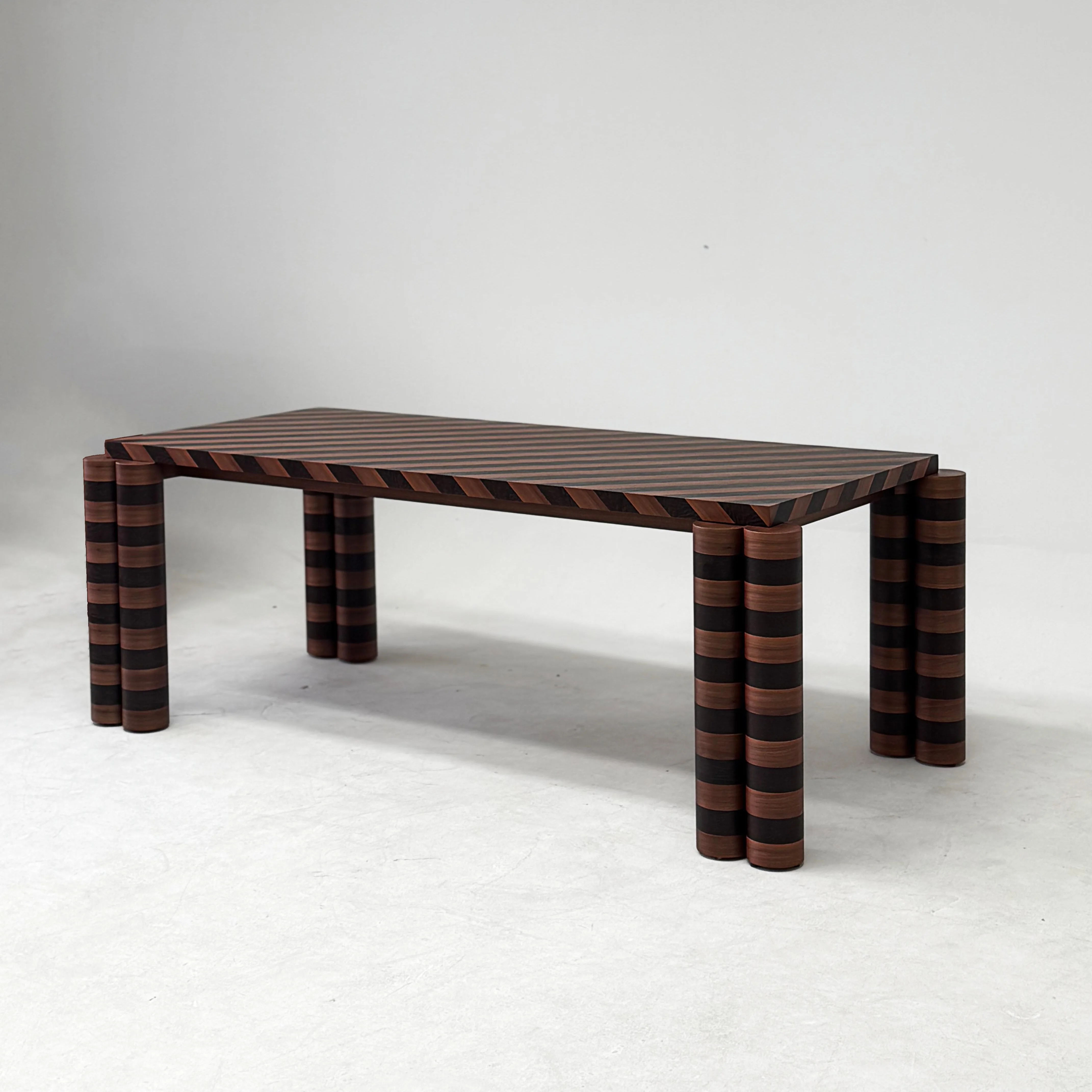 tc-Factory Direct Sales Art Twill Colour Block Design Sense Dining Table French Retro Solid Wood Table Can Be Customised-