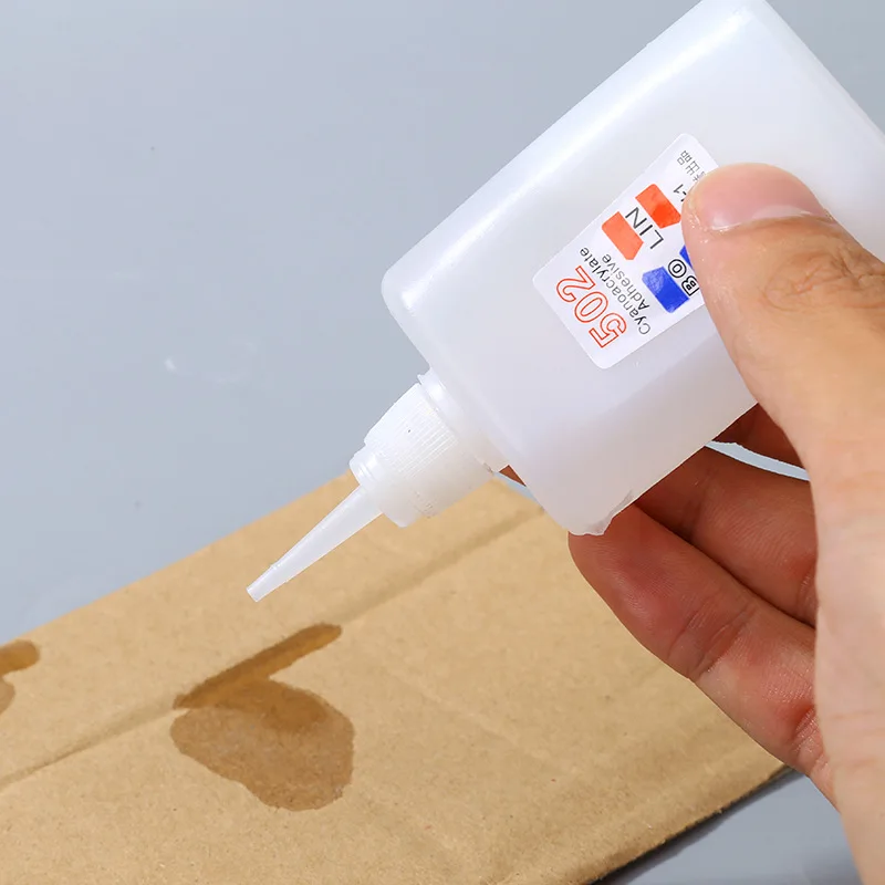 502 Super Glue Instant Quick Dry Cyanoacrylate Strong Adhesive Quick Bond Leather Rubber Metal Office Supplies Fast Glue 40ml