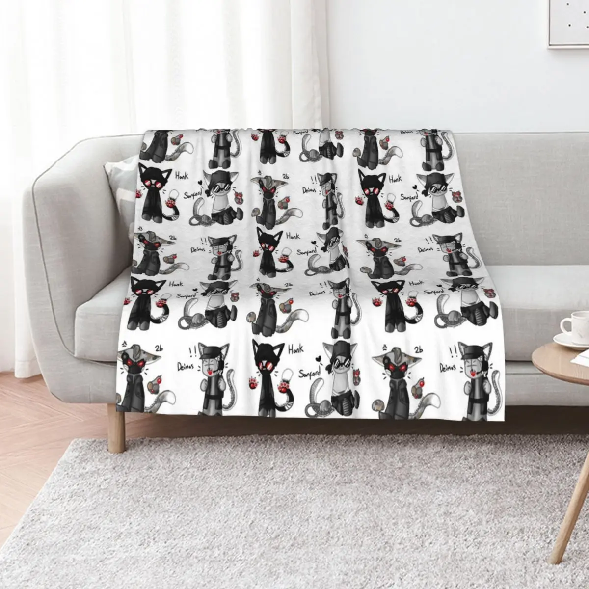 Madness Combat Cats Throw Blanket manga Large decorative Bed covers Polar Sofa Throw Blankets