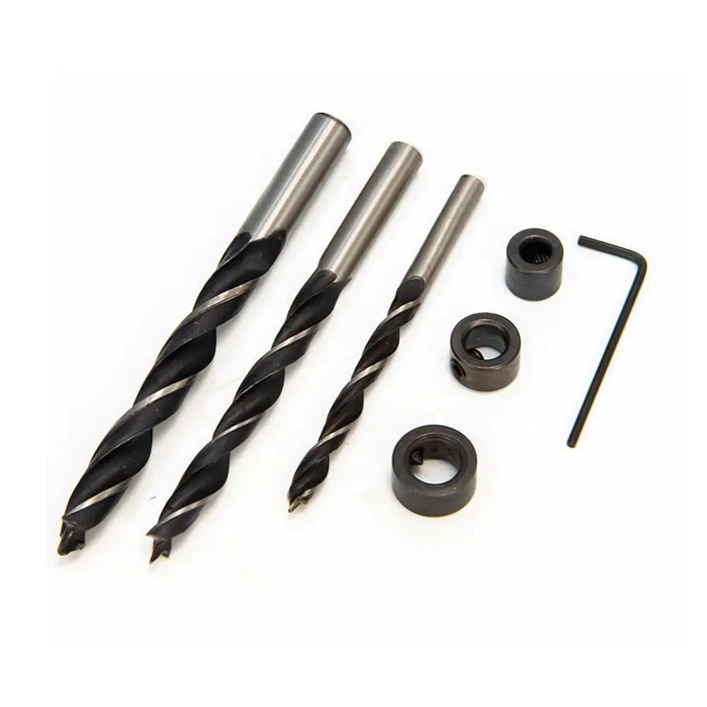 Krachtige 15 Degree Oblique Hole Locator Angle Drilling Locator Clamp Kit Guide Woodworking Hand Tools Drill Bit 6mm 8mm 10mm