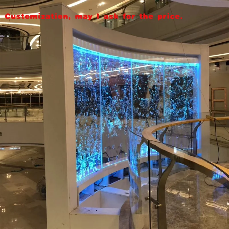 

на заказ. Внутренние особенности Фонтан Изогнутая пузырьковая стена/панель Экран-перегородка для использования в помещении