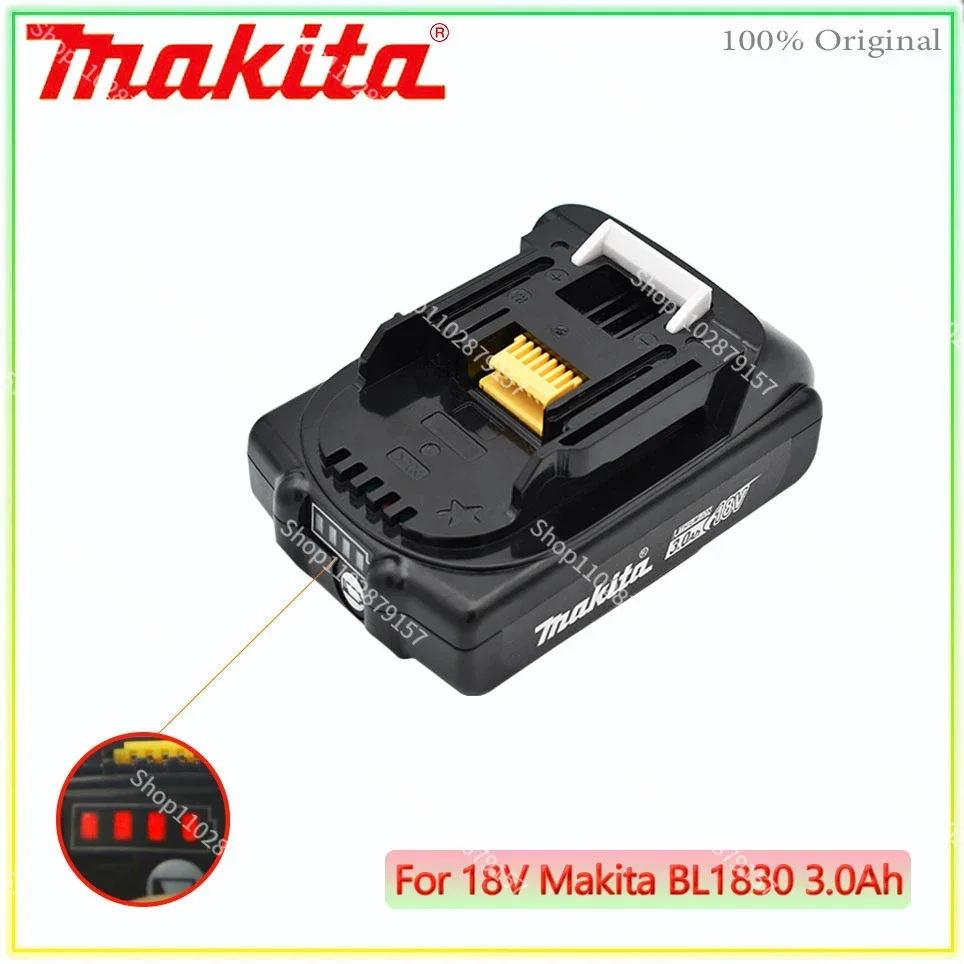 

Original makita 3.0Ah 18V Rechargeable Li-Ion Battery For BL1830 BL1815 BL1860 BL1840 194205-3 Replacement Power Tools Battery