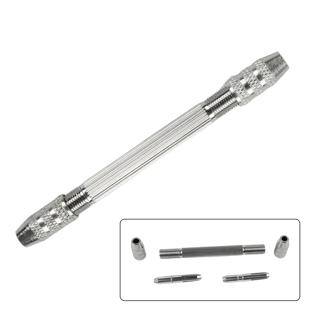 Power Tools Drill Bits 105mm 1pc Hand Drill Chuck Jewelry Tools Silver Aluminum Alloy Material For Miniature Rotary