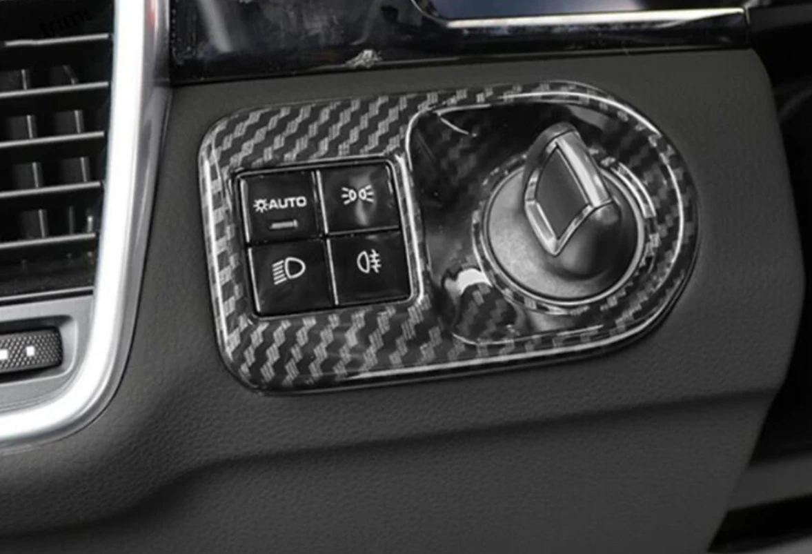 الجبهة العلوي إضاءة أمامية مفتاح لمبة غطاء أزرار الكسوة لبورشه كايين 2018 - 2022 القالب الداخلي