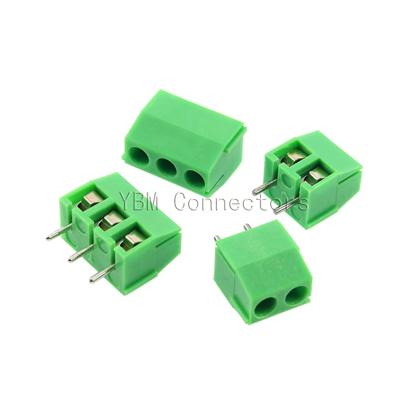 10pcs/lot KF350-3.96 2Pin 3Pin 4Pin Screw Terminal Block Connector KF396 2P 3P 4P Pitch 3.96mm Spliceable Plug-in PCB Terminal