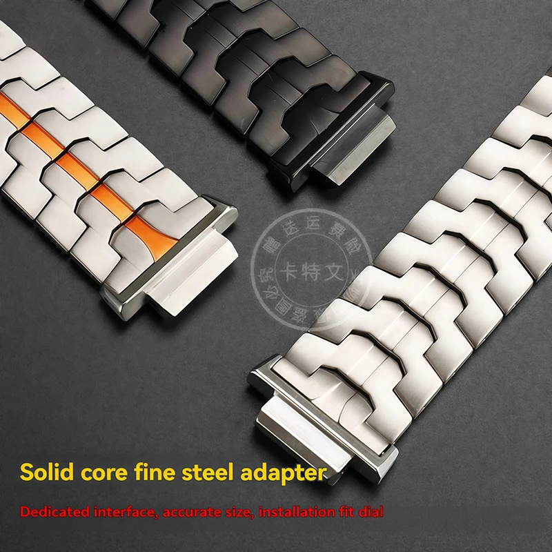 2100 تعديل حزام التيتانيوم ل كاسيو g-shock GBM-2100 GM2100 التيتانيوم البرتقال الفرقة ga2100 gm2100 gbm2100 سلسلة الرجال سوار
