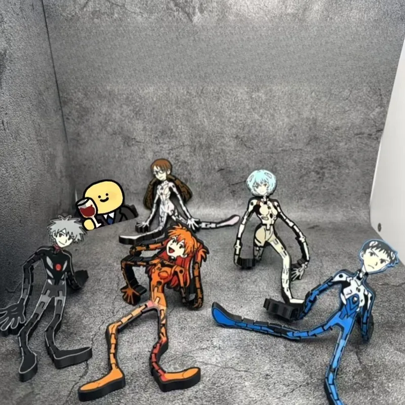 EVANGELION Ayanami Rei Figura Ímãs de geladeira Anime Bonecas Transformáveis Ímãs de geladeira para decoração de casa Quadro branco Foto Presente