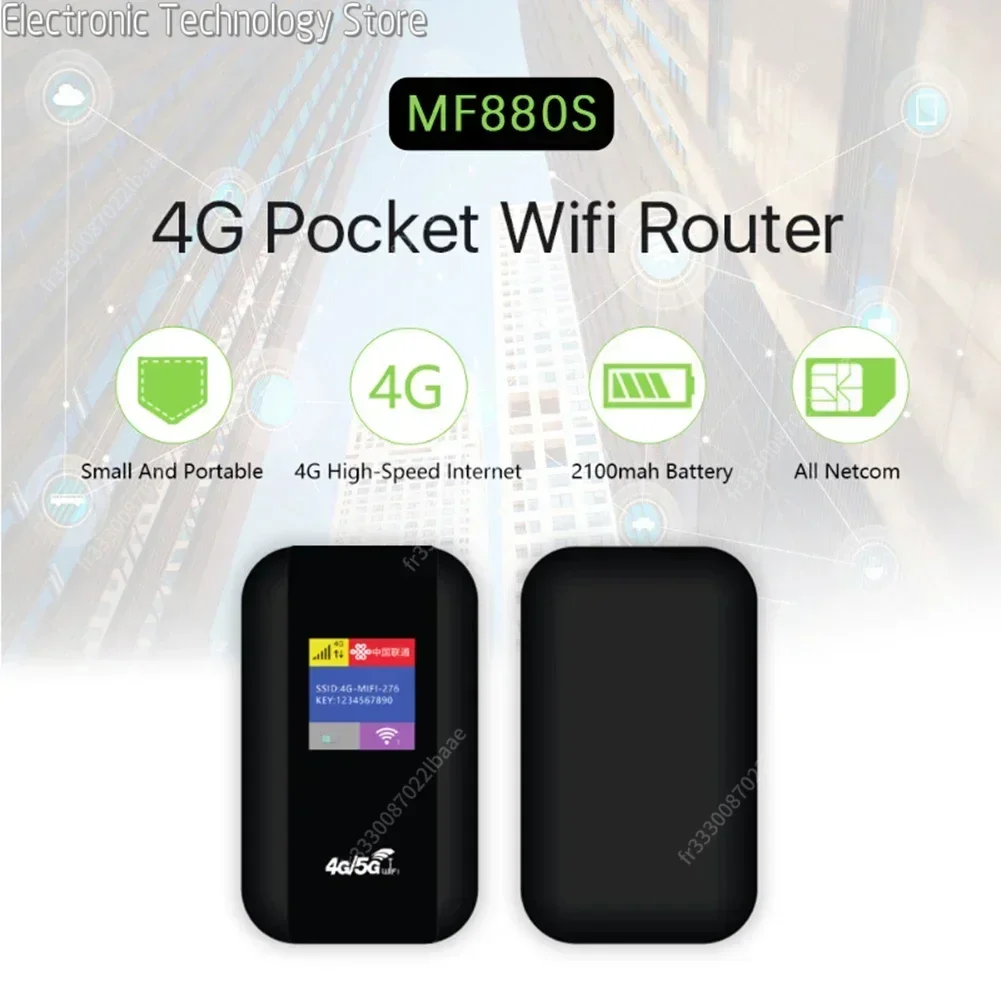 4G/5G Mobile WIFI Router 150Mbps 4G LTE Wireless Router 3800mA Portable Pocket MiFi Modem Mobile WiFi Hotspot with Sim Card Slot