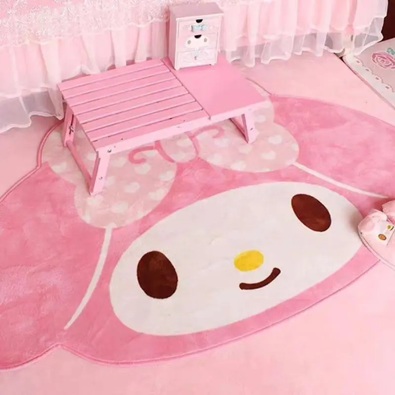 

Saniro My Melody Cinnamoroll Cartoon Carpet Kawaii Home Soft Fur Rugs Children Girls Bedroom Living Room Floor Mat Large 60x90cm