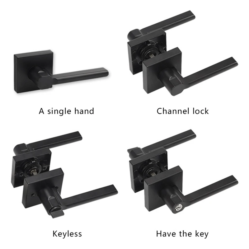 Hot Ltem 1 Set American Door Lock 3-Lever Type Door Lock Set
